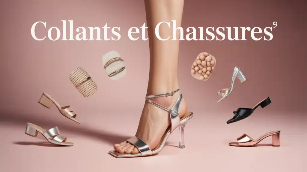 collant chaussure femme sandale escarpin
