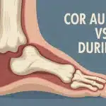 cor au pied ou durillon zones différenciées sur un pied
