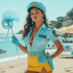 deguisements sexy femme plage élégante
