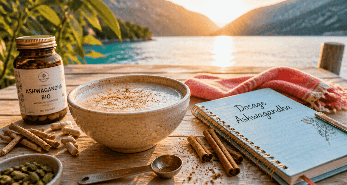 ashwagandha dosage par jour bol moon milk racines gélules