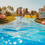 bache ventriglisse bleue enfants glissent
