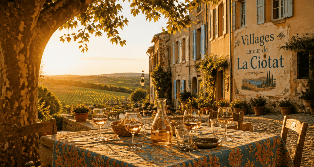 beaux villages autour de la ciotat place provençale vignobles