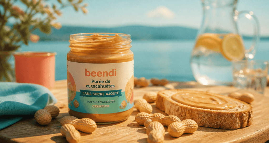beurre de cacahuete sans sucre pot et tartine