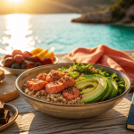 cortisol aliment a eviter bowl saumon avocat quinoa