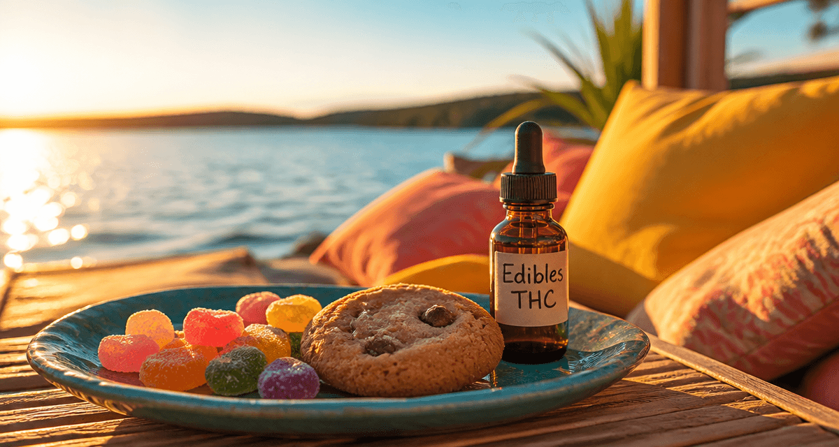 edibles thc gummies cookie sirop sur terrasse