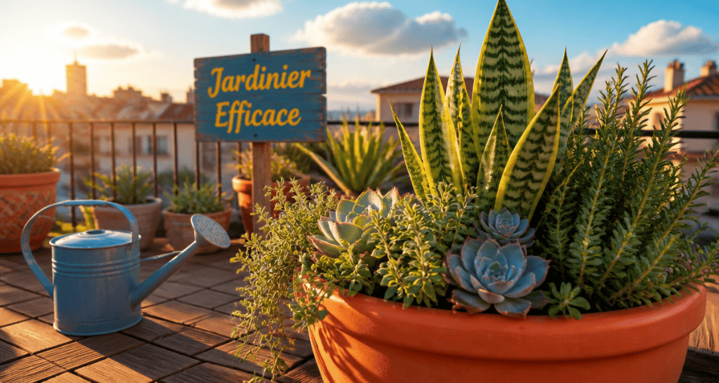 jardinier facile balcon plantes robustes