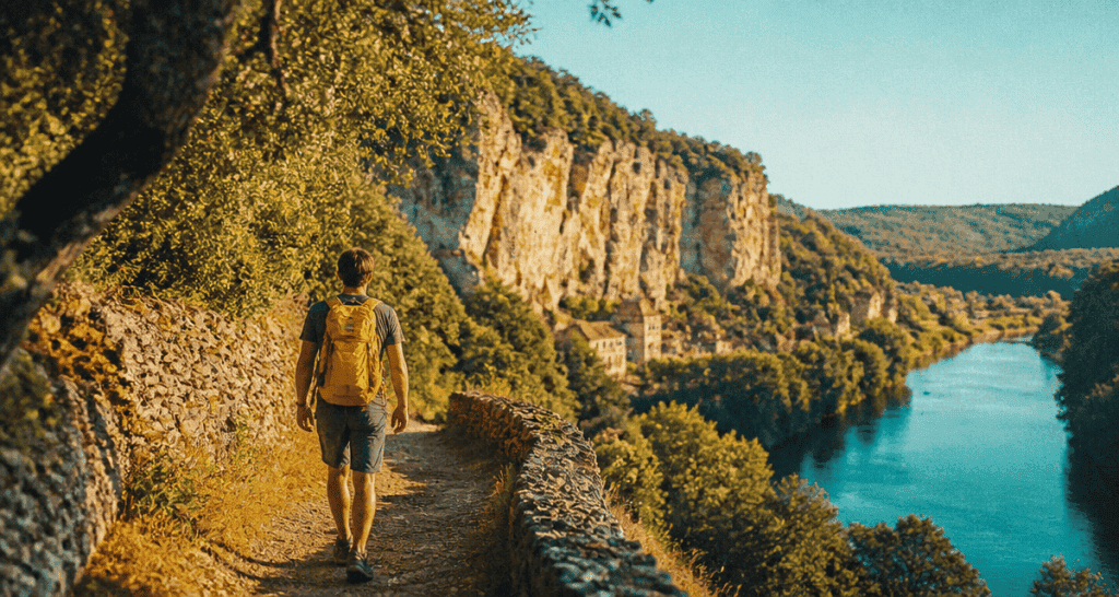 Les plus belles randonnées en Dordogne sentier au bord de la rivière