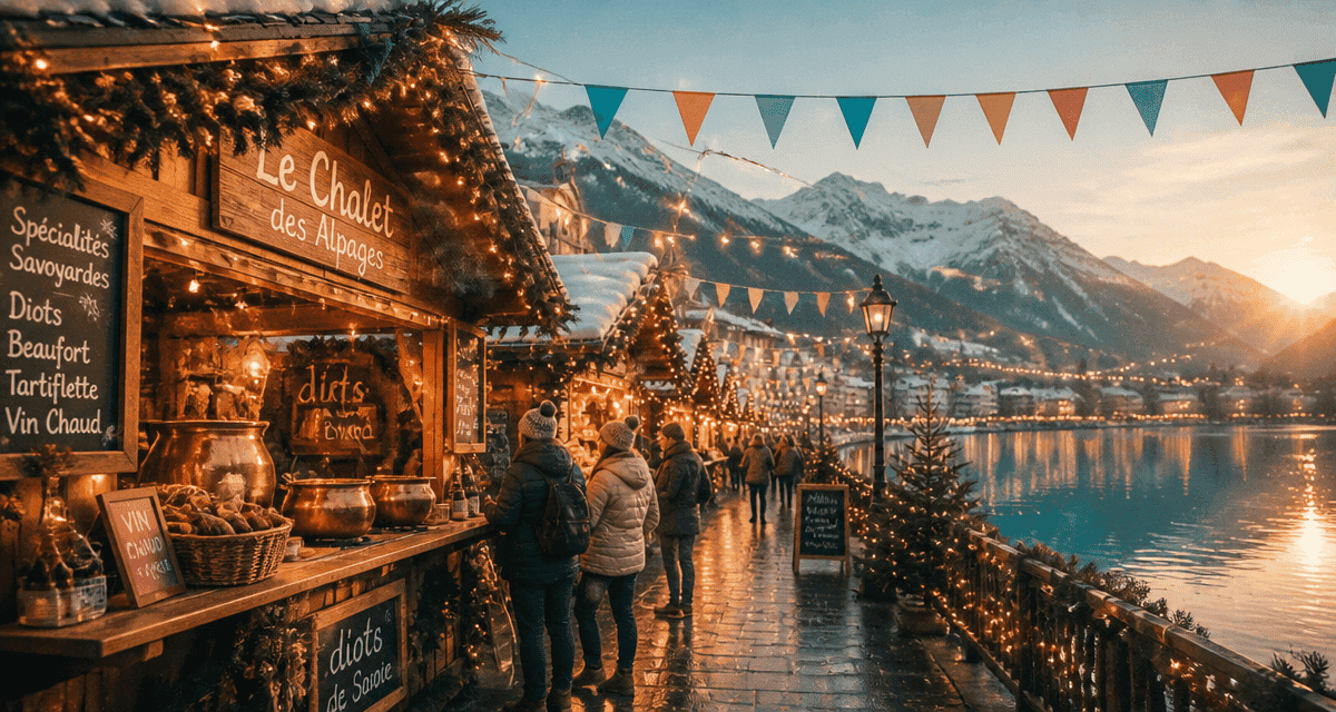 marché de noël rhône-alpes 2025 chalets bois et montagnes