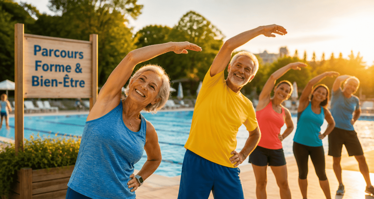 parcours forme et bien etre tours seniors piscine