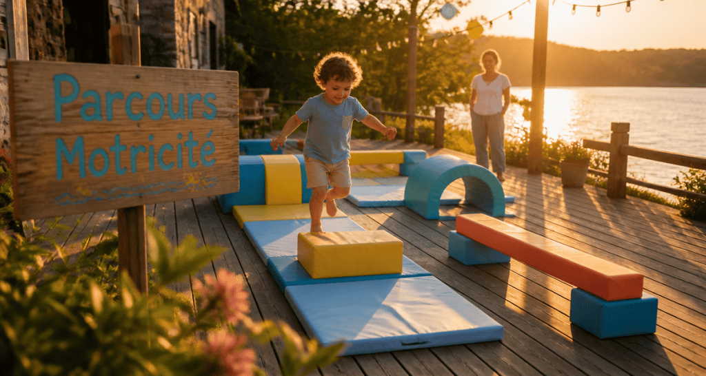 parcours motricité enfant modules extérieurs