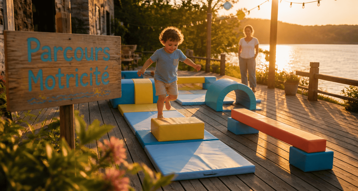 parcours motricité enfant modules extérieurs