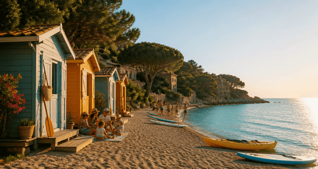 plage de la verrerie marseille vue estivale