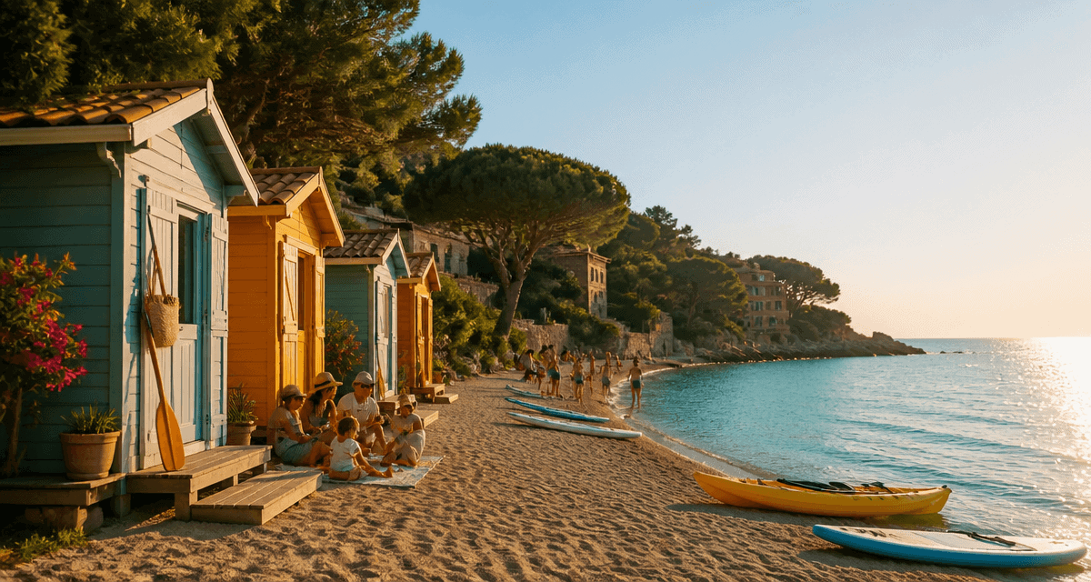 plage de la verrerie marseille vue estivale