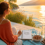 retrouver de l energie mentale femme terrasse lac