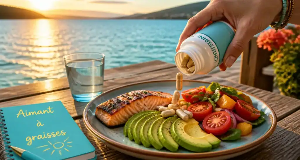 avis sur le chitosan gélules sur assiette saine