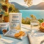 complement alimentaire hyperproteine pharmacie sur table terrasse au bord du lac