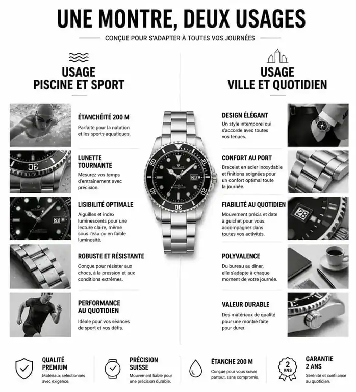Comparatif des styles de claquettes noires pour homme : usage piscine versus usage ville