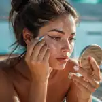 eye liner comment le mettre jeune femme au bord du lac
