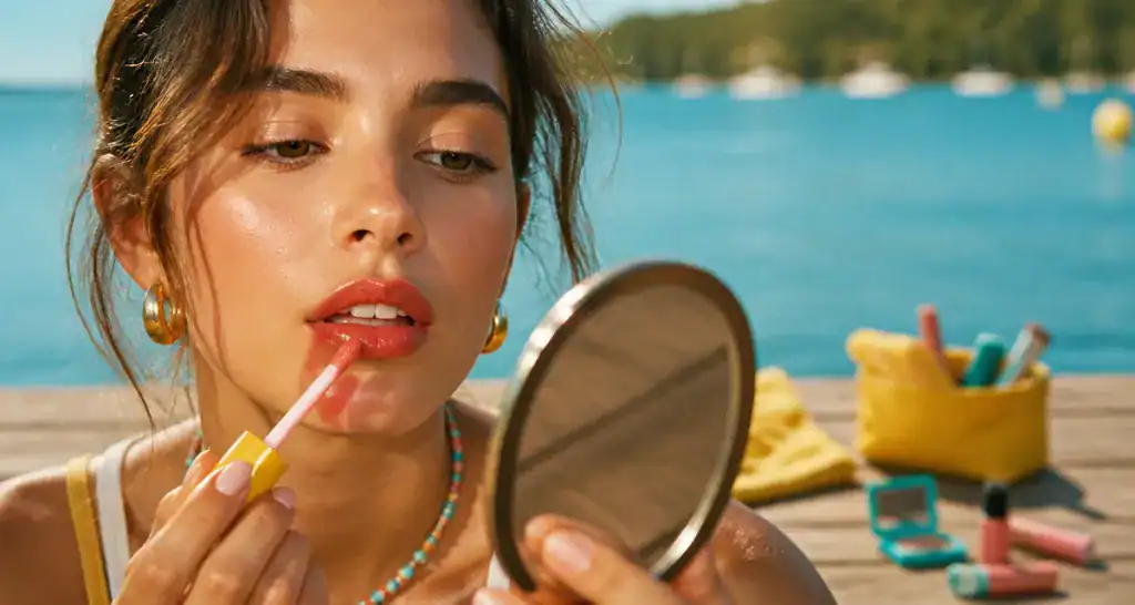 meilleur gloss application lèvres terrasse été