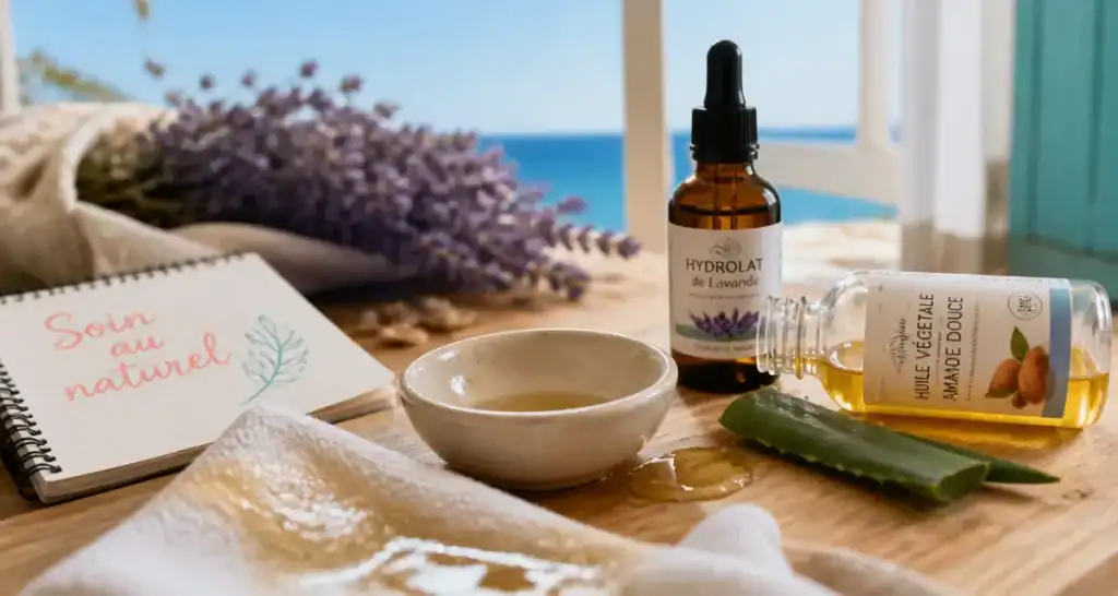 Soin au naturel : huile végétale, hydrolat et aloe vera pour une peau saine