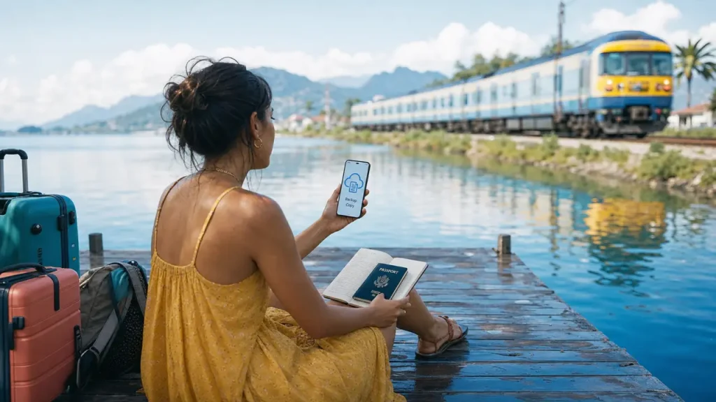 Bien préparer un voyage en solo : appréhension transformée en liberté, voyageuse en solo au quai