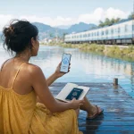 Bien préparer un voyage en solo : appréhension transformée en liberté, voyageuse en solo au quai