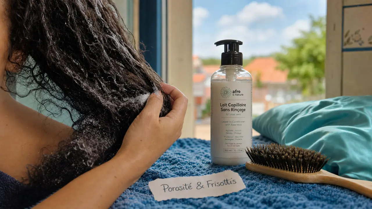 Cheveux mousseux remède naturel anti-frisottis, démêlage doux