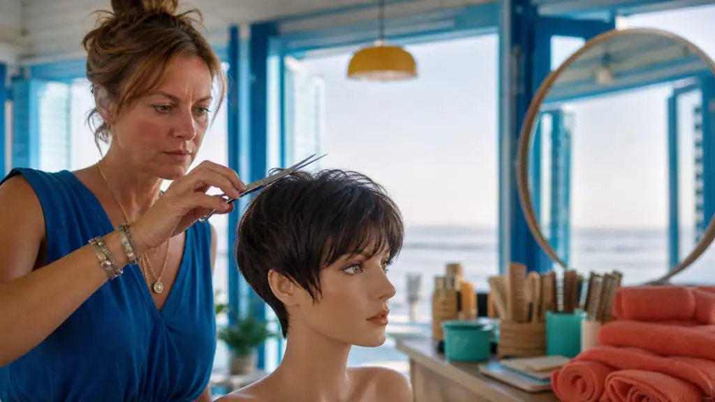 Coupe pixie 2025 texturée, frange wispy