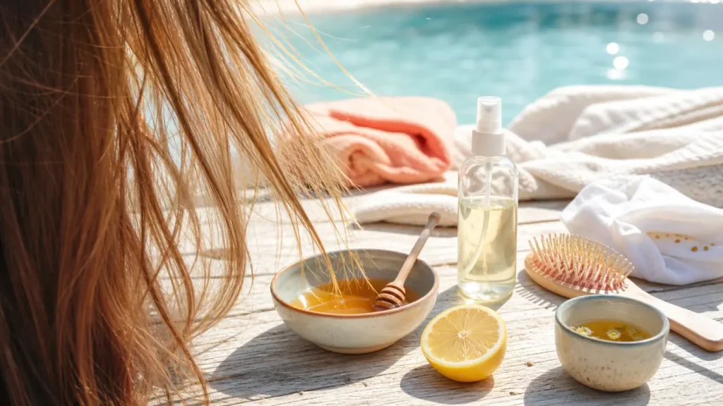 Éclaircir ses cheveux naturellement : miel et camomille sur longueurs
