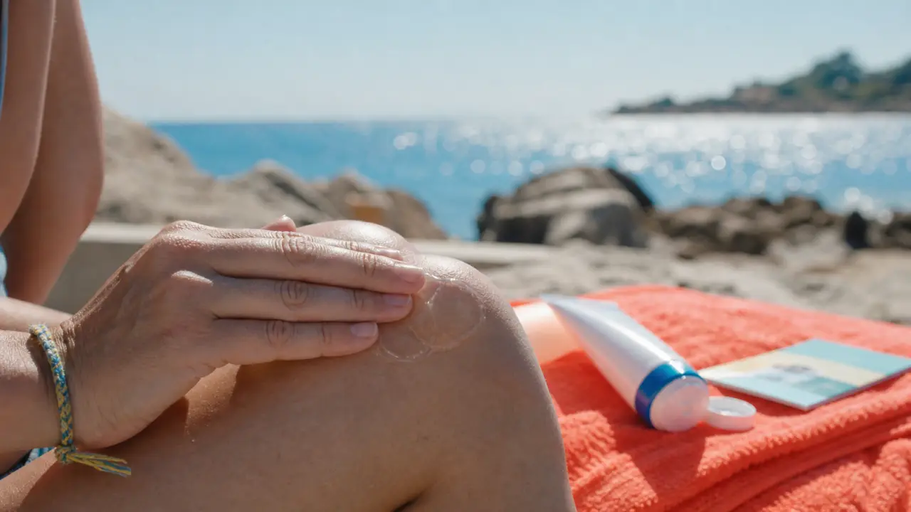Gel anti inflammatoire AINS appliqué sur le genou