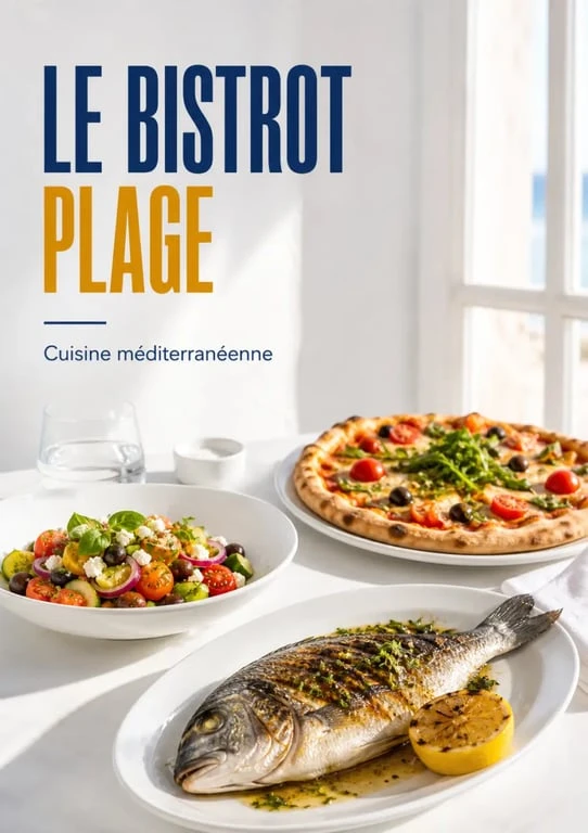 Le Bistrot Plage à Marseille et sa cuisine méditerranéenne avec poisson grillé et salade fraîche