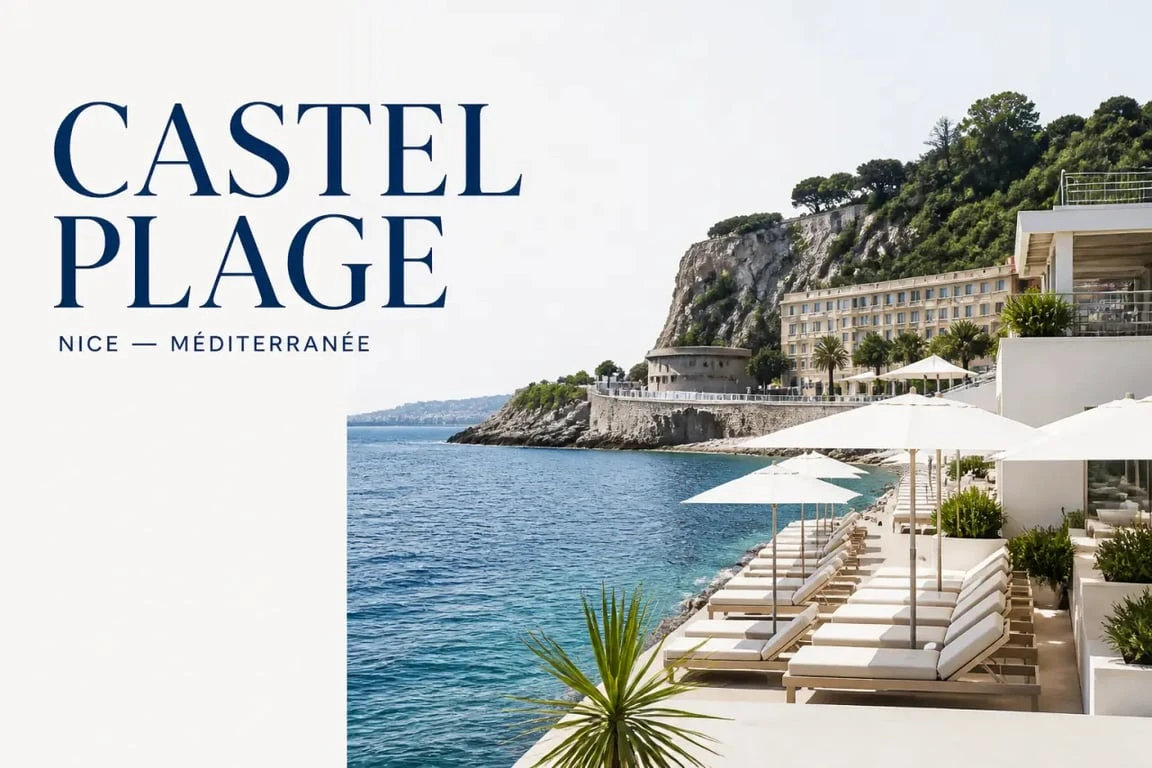 Castel Plage à Nice avec vue sur la Méditerranée