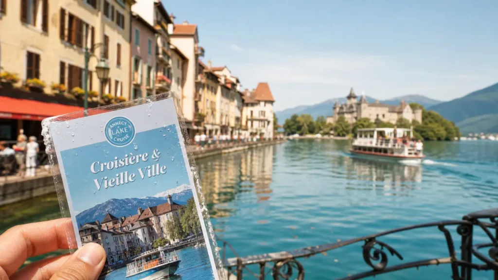 Meilleures activités Annecy 2026 : brochure croisière Vieille Ville près du lac