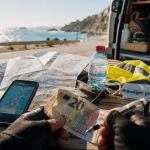 Préparer un road trip : budget clair et applis hors ligne, navigation sur smartphone