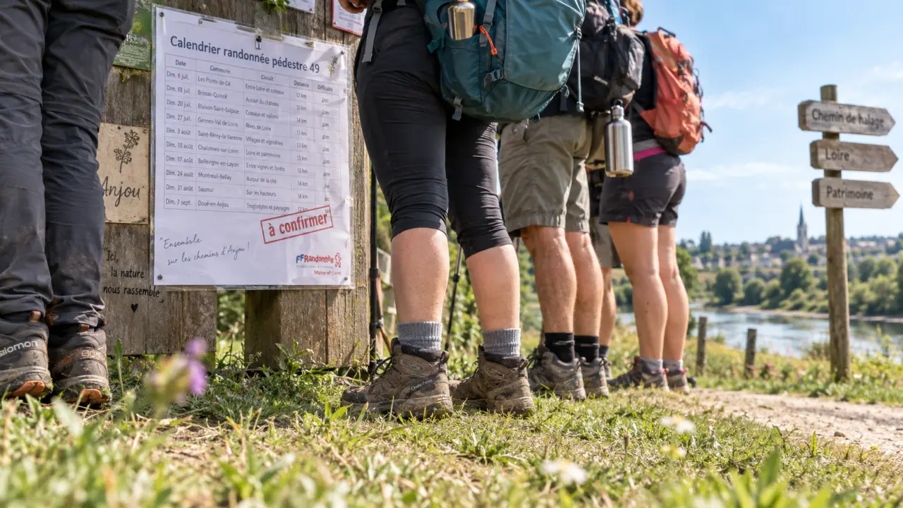 Calendrier randonnée pédestre 49 : sorties à confirmer