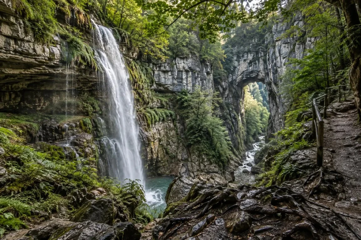 Randonnée Vercors à la cascade de Moulin-Marquis et à la Porte du Diable