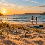 Guidel plage : 5 km de littoral, baignade et surf