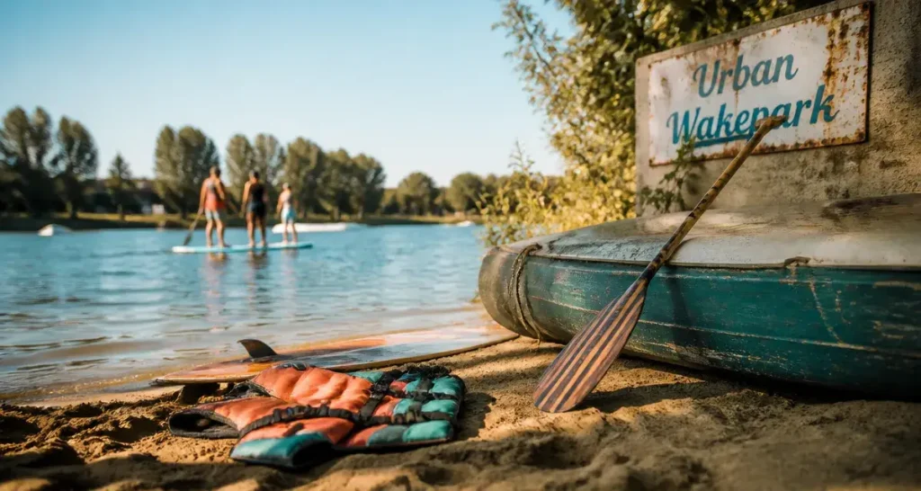 Activités nautiques avignon : stand up paddle sur l’eau près d’Avignon