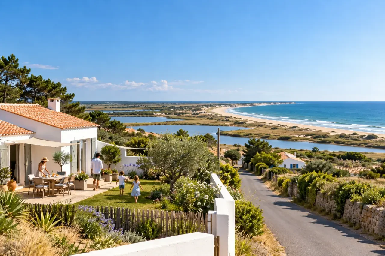 Location vacances Angles en Vendée avec jardin et littoral proche