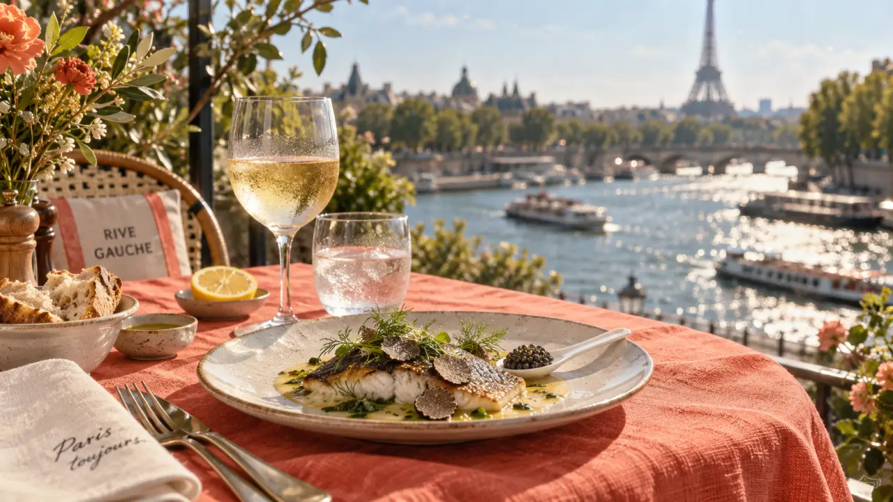La plage parisienne : vue sur la Seine, décor Riviera et cuisine premium