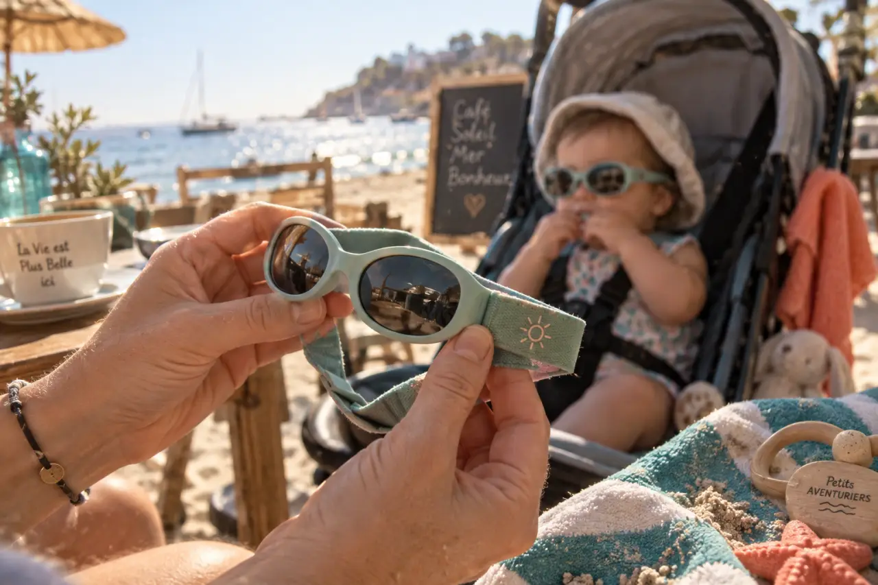 Lunettes de soleil bébé pour protéger du soleil UV, confort et maintien